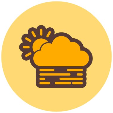 Bulut. Web simgesi basit tasarım