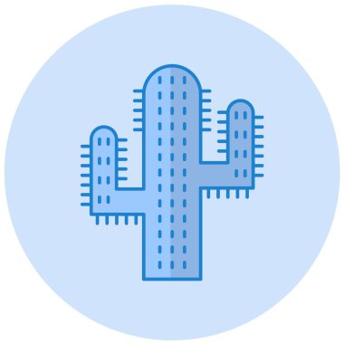 Kaktüs simgesi vektör illüstrasyonu