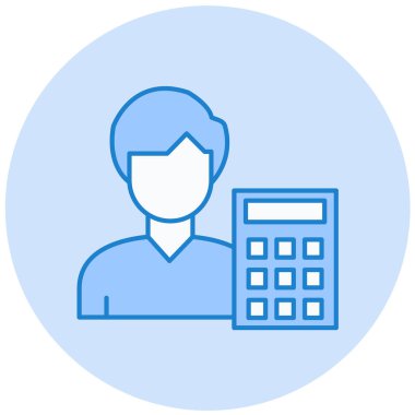 Modern simge vektör illüstrasyonunu hesapla