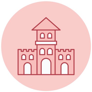 Kiliseye. Web simgesi basit illüstrasyon