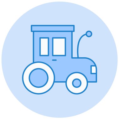 Traktör. Web simgesi basit illüstrasyon