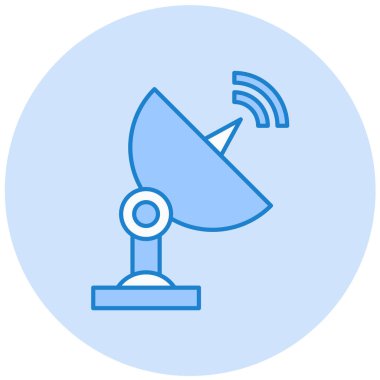 Uydu anteni. Basit resimleme