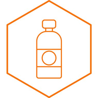 Toner simgesi beyaz arkaplanda izole edildi. Soda su sembolü. vektör illüstrasyonu