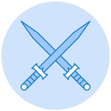 Kılıç simgesi. vektör illüstrasyonu