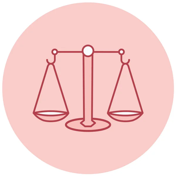 Hukuk Adalet Vektör Simgesi Modern Basit Tasarım — Stok Vektör