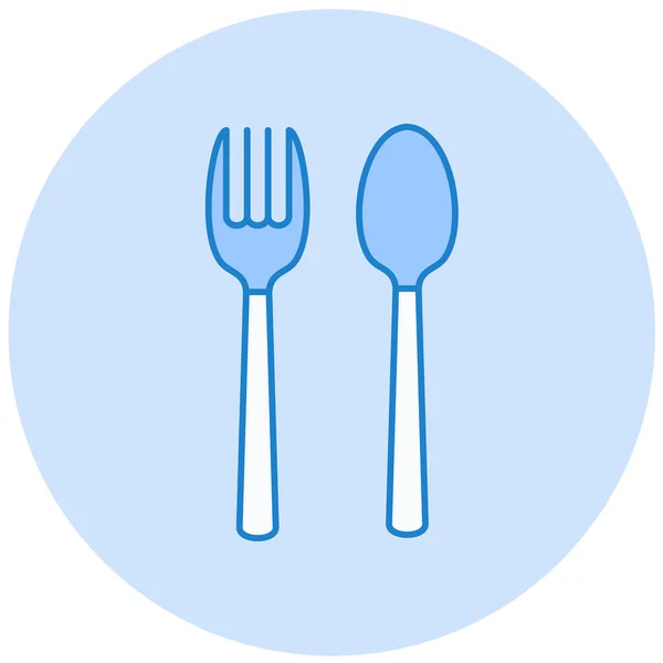 Fork Knife Icon Vector Illustration — Stock Vector