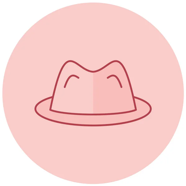 Chapeau Icône Web Illustration Simple — Image vectorielle