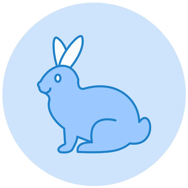 Lapin Icône Web Illustration Simple — Image vectorielle