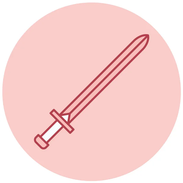 Sword Web Icon Simple Illustration — Stock Vector