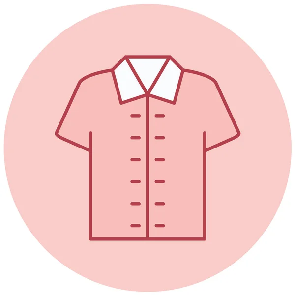 Shirt Ícone Web Ilustração Simples — Vetor de Stock