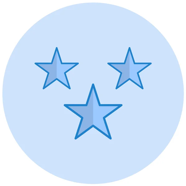 Stars Web Icon Simple Illustration — Stock Vector