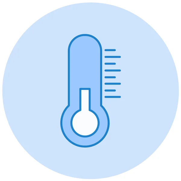 Thermometer Web Ikone Einfaches Design — Stockvektor