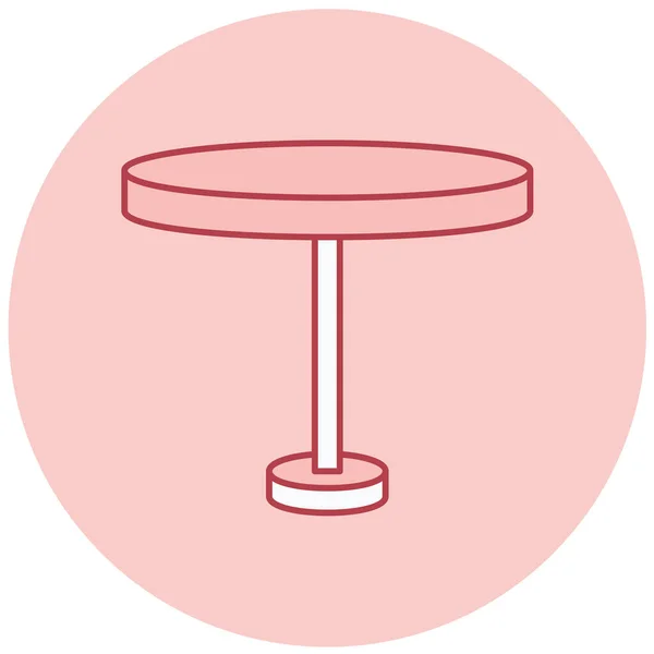 表のアイコン ウェブ用の椅子のベクトルアイコンの概略図 — ストックベクタ