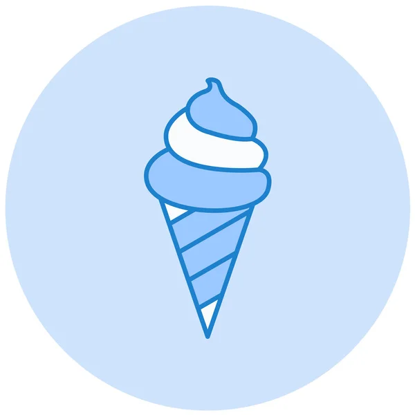 Helado Diseño Simple — Vector de stock