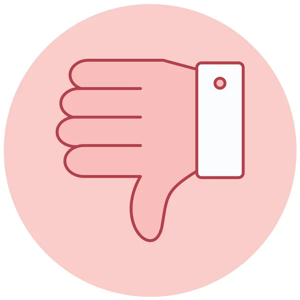 Thumb Web Icon Simple Illustration — Image vectorielle