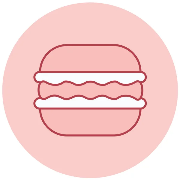 Бургер Веб Іконка Проста Ілюстрація — стоковий вектор