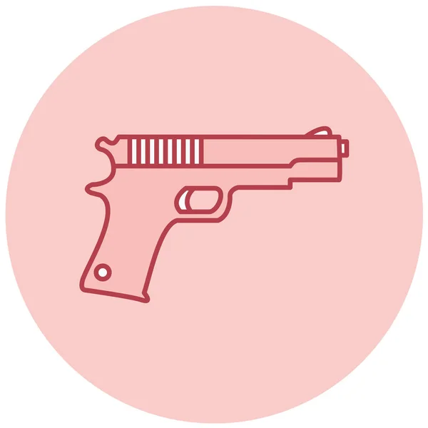 Vector Illustration Modern Weapon Icon — Stock Vector