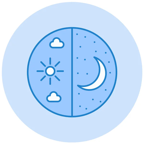 Day Night Web Icon Simple Illustration — Vector de stock