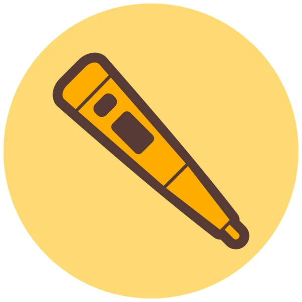 Termometer Webb Ikon Enkel Illustration — Stock vektor