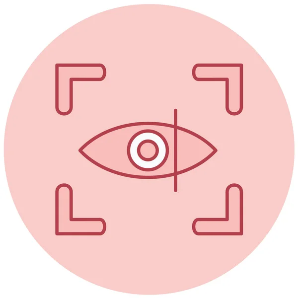 Augenvektorlinien Symbol — Stockvektor