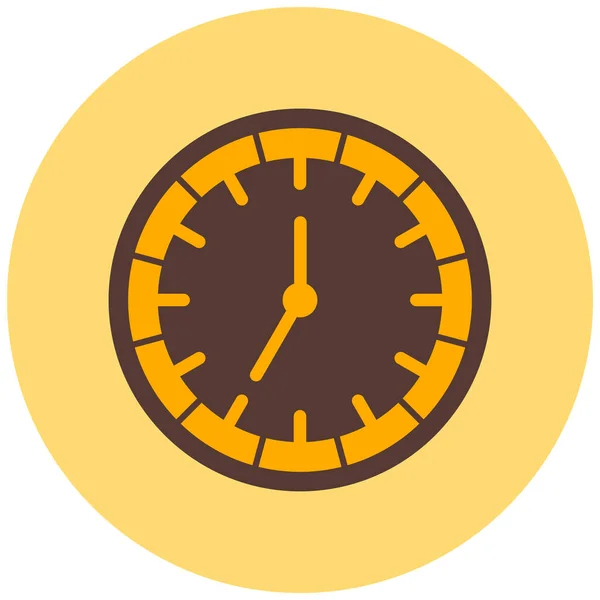 Horloge Icône Web Illustration Simple — Image vectorielle