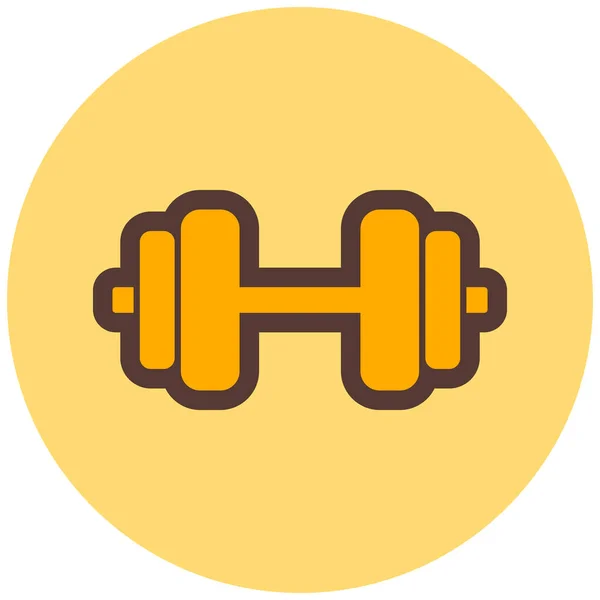 Dumbbell Web Icon Simple Design — Stock Vector