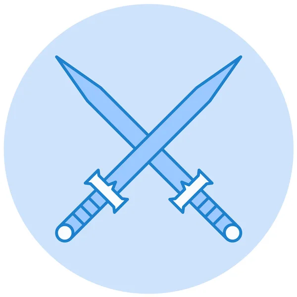 Schwert Symbol Vektorillustration — Stockvektor