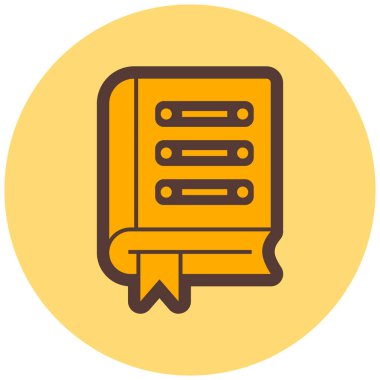 Kitap. Web simgesi basit illüstrasyon