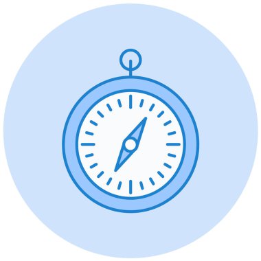 Pusula. Web simgesi basit illüstrasyon