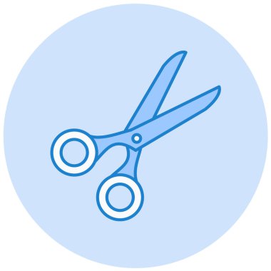 makas simgesi vektör illüstrasyonu