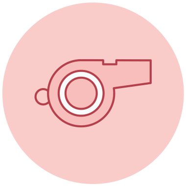 Islık. Web simgesi basit illüstrasyon