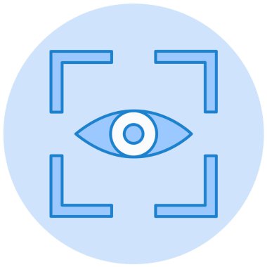 Göz. Web simgesi basit illüstrasyon