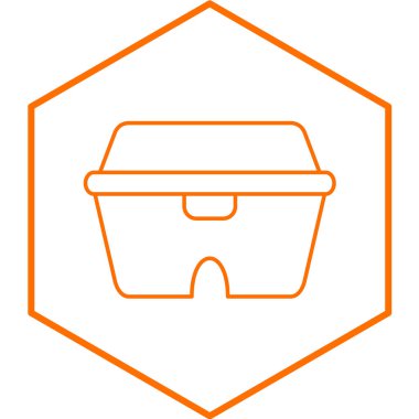 kova simgesinin vektör illüstrasyonu