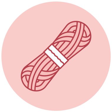 İplik simgesi skein, basit tasarım vektör illüstrasyonu