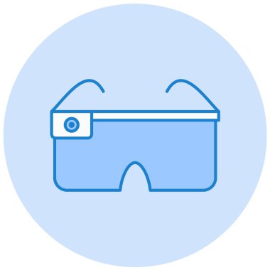 Gözlükler. Web simgesi basit illüstrasyon