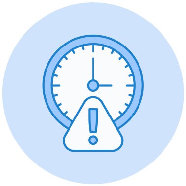 Zaman modern simge vektör illüstrasyonu