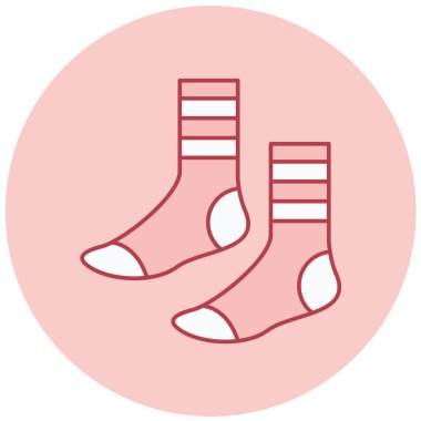 Çorap. Web simgesi basit illüstrasyon