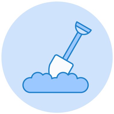 Kürek. Web simgesi basit illüstrasyon