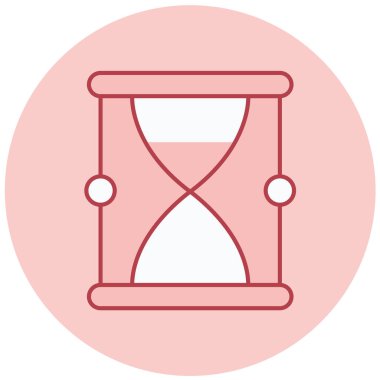 Kum saati. Web simgesi basit illüstrasyon