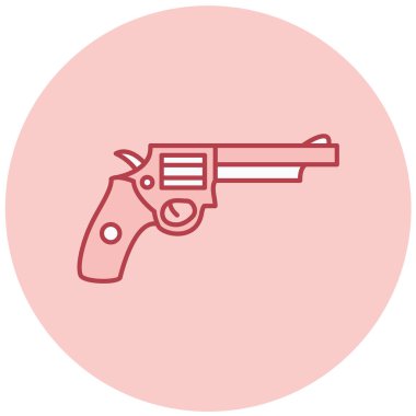 Modern silah simgesinin vektör illüstrasyonu