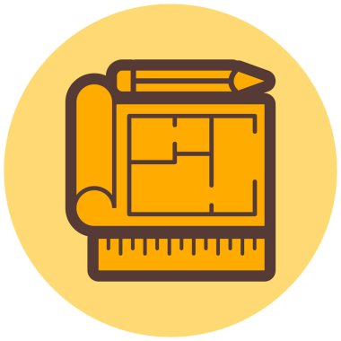 İnşaat. Web simgesi basit illüstrasyon