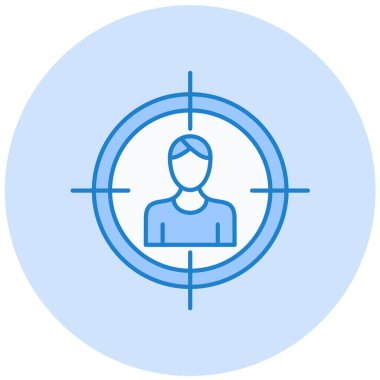 Hedef. Web simgesi basit illüstrasyon