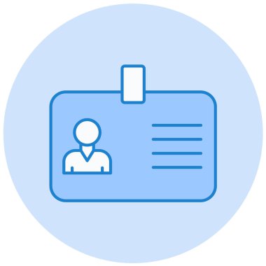 Kimlik kartı. Basit resimleme