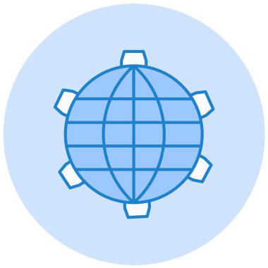 Toprak. Web simgesi basit illüstrasyon