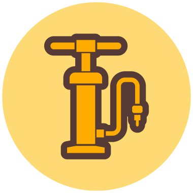 araba pompası simgesi, vektör illüstrasyonu basit tasarım