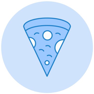 pizza. Web simgesi basit illüstrasyon