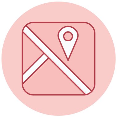 harita pin simgesi, vektör illüstrasyonu