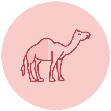 Deve ikonu vektör çizimi