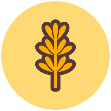 Bitki. Web simgesi basit illüstrasyon