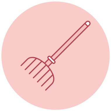 tırmık simgesi, basit tasarım vektör çizimi